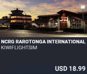 NCRG Rarotonga International, Cook Islands by KiwiFlightSim. USD $18.99