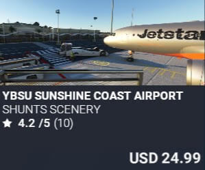 YBSU Sunshine Coast Airport by Shunts Scenery. USD $24.99
