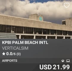 KPBI Palm Beach Intl by Verticalsim. USD $21.99