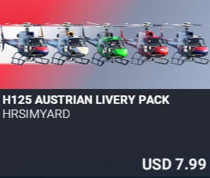 H125 Austrian Livery Pack by HRSimYard. USD $7.99