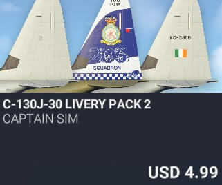 C-130J-30 Livery Pack 2 by Captain Sim. USD $4.99