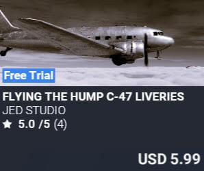 Flying The Hump C-47 Liveries by JED Studio. USD $5.99