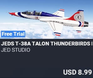 JEDS T-38A Talon Thunderbirds Liveries by JED Studio. USD $8.99