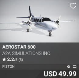 Aerostar 600 by A2A Simulations Inc.. USD $49.99