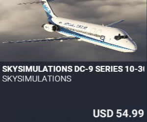 SkySimulations DC-9 Series 10-30 by SkySimulations. USD $54.99