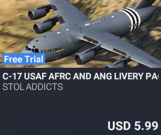 C-17 USAF AFRC and ANG Livery Pack by STOL Addicts. USD $5.99