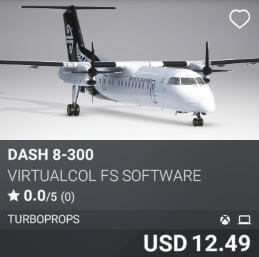 DASH 8-300 by Virtualcol FS Software. USD $12.49