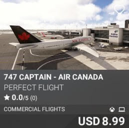 747 Captain - Air Canada by Perfect Flight. USD $8.99