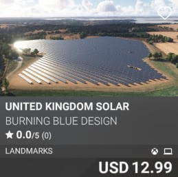 United Kingdom Solar by Burning Blue Design. USD $12.99