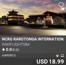 NCRG Rarotonga International, Cook Islands by KiwiFlightSim. USD $18.99