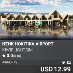 NZHK Hokitika Airport by KIWIFLIGHTSIM. USD $12.99