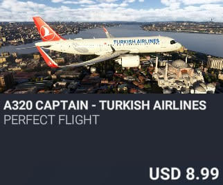 A320 Captain - Turkish Airlines by Perfect Flight. USD $8.99