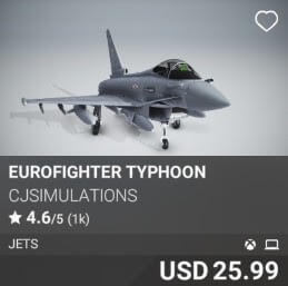 Eurofighter Typhoon by CJSimulations. USD $25.99