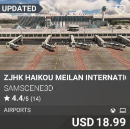 ZJHK Haikou Meilan International Airport by SamScene3D. USD $18.99
