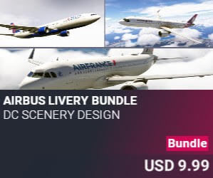 Airbus Livery Bundle by DC Scenery Design. USD $9.99