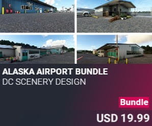 Alaska Airport Bundle by DC Scenery Design. USD $19.99