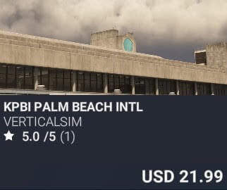 KPBI Palm Beach Intl by Verticalsim. USD $21.99