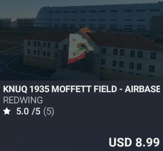 KNUQ 1935 MOFFETT FIELD - AIRBASE SUNNYVALE by Redwing. USD $8.99