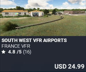 South West VFR Airports by France VFR. USD $24.99