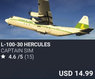 L-100-30 Hercules by Captain Sim. USD $14.99