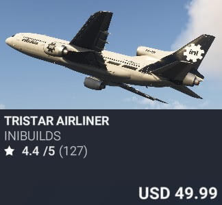 TriStar Airliner by iniBuilds. USD $49.99