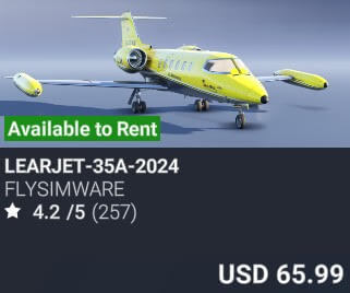 Learjet-35a-2024 by Flysimware. USD $65.99