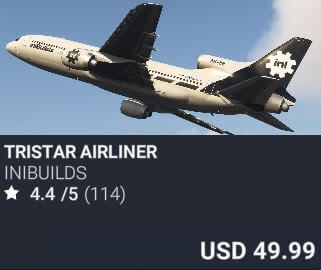 TriStar Airliner by iniBuilds. USD $49.99