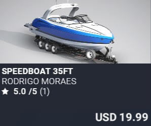 Speedboat 35ft by Rodrigo Moraes. USD $19.99