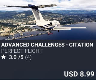 Advanced Challenges - Citation Landings by Perfect Flight. USD $8.99