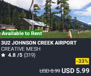 3U2 Johnson Creek Airport by Creative Mesh. USD $8.99 (on sale for 5.99)