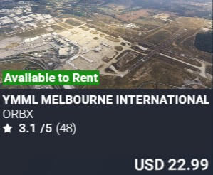 YMML Melbourne International Airport by Orbx. USD $22.99