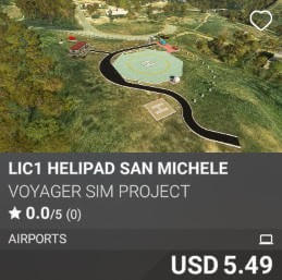 LIC1 Helipad San Michele by Voyager Sim Project. USD $5.49