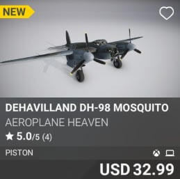 deHavilland DH-98 Mosquito by Aeroplane Heaven. USD $32.99