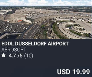 EDDL Dusseldorf Airport by Aerosoft. USD $19.99