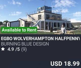 EGBO Wolverhampton Halfpenny Green Airport by Burning Blue Design. USD $18.99