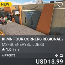 KFMN Four Corners Regional Airport by msfscenerybuilders. USD $13.99