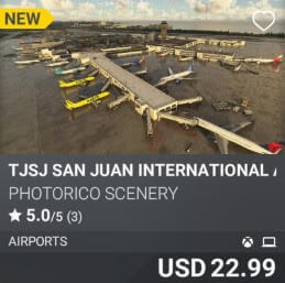TJSJ San Juan International Airport by Photorico Scenery. USD $22.99