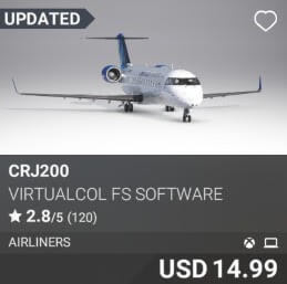 CRJ200 by Virtualcol FS Software. USD $14.99