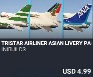TriStar Airliner Asian Livery Pack by iniBuilds. USD $4.99