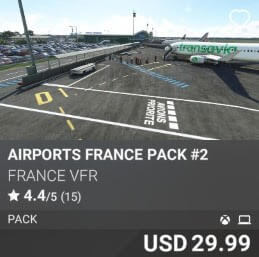 Airports FRANCE Pack #2 by France VFR. USD $29.99