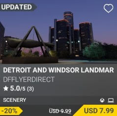 Detroir and Windsor Landmarks by DFFLYERDIRECT USD 7.99