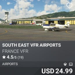 South East VFR Airports by France VFR. USD $24.99