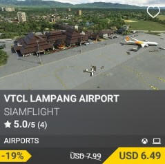 VTCL Lampang Airport by SiamFlight. USD $7.99 (on sale for 6.49)