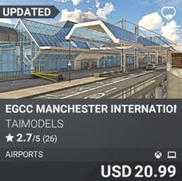 EGCC Manchester International Airport by TAIMODELS. USD $20.99