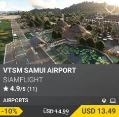 VTSM Samui Airport by SiamFlight. USD $14.99 (on sale for 13.49)