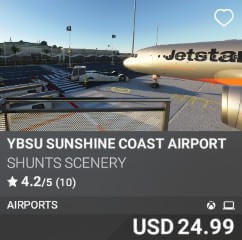 YBSU Sunshine Coast Airport by Shunts Scenery. USD $24.99