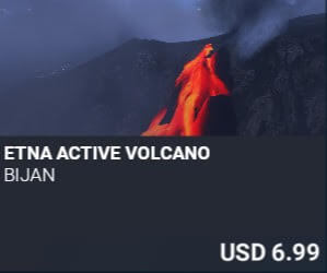 Etna Active Volcano by Bijan. USD $6.99
