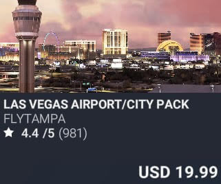 Las Vegas Airport/City Pack by FlyTampa. USD $19.99