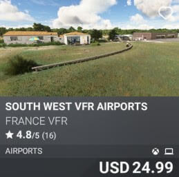 South West VFR Airports by France VFR. USD $24.99