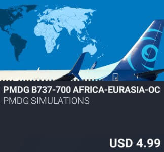 PMDG B737-700 Africa-Eurasia-Oceania Livery Pack by PMDG Simulations. USD $4.99